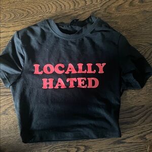 SHEIN sassy Black crop top